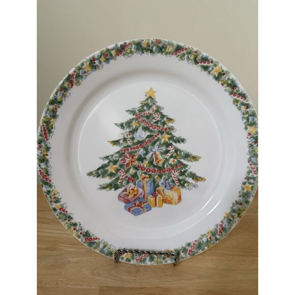 Vintage Corelle Corningware Christmas Joy Dinner Plate 10.25" USA Made - Picture 1 of 5